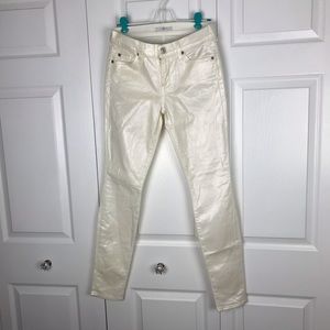 7 for All Mankind Jeans Size 27 Off White Coated